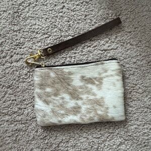 Animal Print Wristlet Pouch